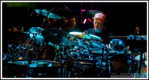 Bill Kreutzmann on drums performing with The Dead at the John Paul Jones Arena in Charlottesville, VA on April 15, 2009. Furthur Tour - Grateful Dead - Stock Concert Photos