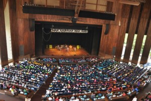 a concert at the Mann. inside jpg