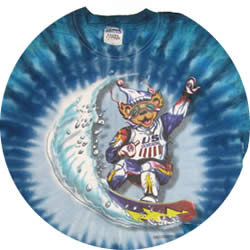 snowboard bear grateful dead shirt