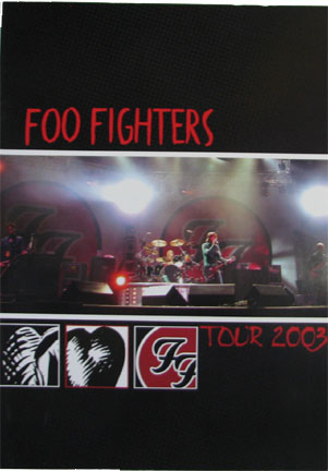 foo fighters 2003 tour book woodstock trading company petty cash band