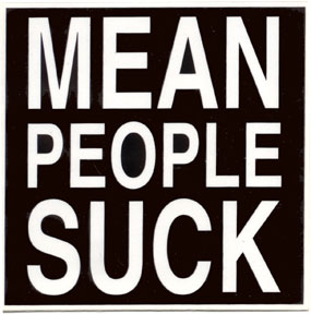 Mean people suck sticker