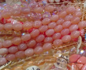 pink beads