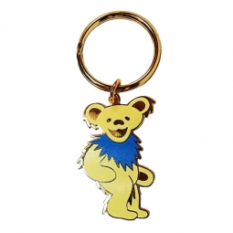 Grateful Dead Yellow Bear Enamel Key Chain