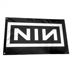 Nine Inch Nails Logo Flag