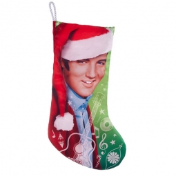 Elvis Presley With Santa Hat Stocking
