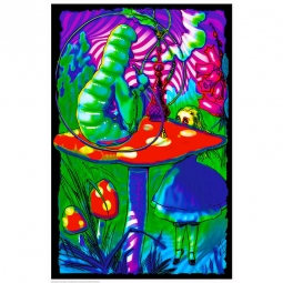 Psychedelic Alice Black Light Poster