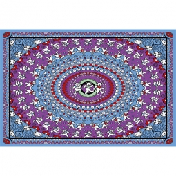 Grateful Dead Blue Dancing Bears Mini Tapestry