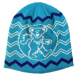 Grateful Dead Dancing Bear Blue Knit Hat