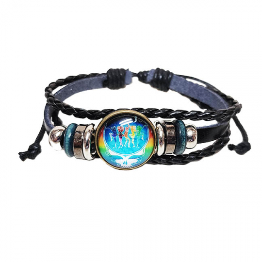 Grateful Dead Dance Your Face Adjustable Bracelet