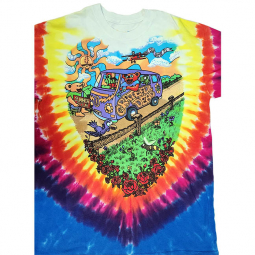 Grateful Dead Summer Tour Bus Tie Dye Shirt