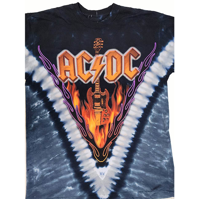 AC/DC Hell's Bells Tie Dye Shirt