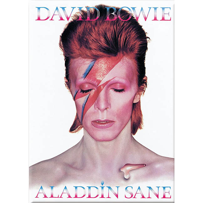 Maglietta David Bowie Aladdin Sane Eye Flash, Donna, Skinny Fit, Ufficiale - 2