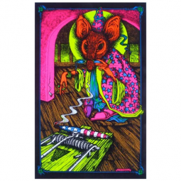 Sorcerer Nothing Wrong Flocked Black Light Poster