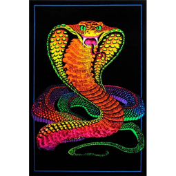 Cobra Black Flocked Light Poster