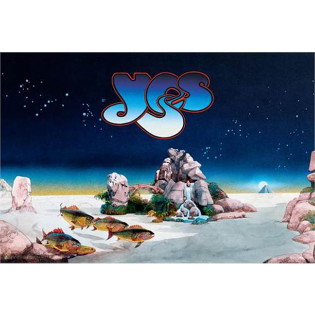 YES Topographic Oceans Licensed Men's Graphic Tee – Sublimation Print (S To 3XL)