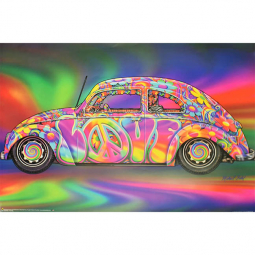 Love Bug Black Light Poster