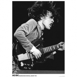 AC/DC Angus Reading 1976 Poster