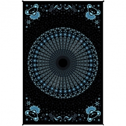 Grateful Dead Dancing Peacock Bear Dark Tapestry