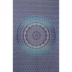 Blue Mandala Tapestry
