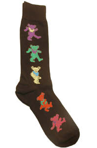 Grateful Dead Dancing Bears Black Socks