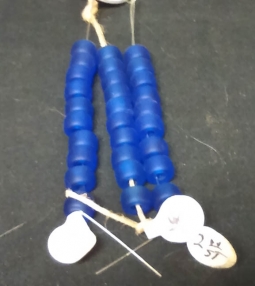 Matte Cobalt Blue 9mm Crow Beads
