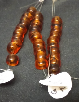 9mm Tortoise Shell Colored Crow Beads