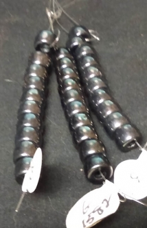 Hematite Finish 9mm Crow Beads
