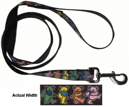 Grateful Dead Dancing Bears 1" Wide Pet Leash