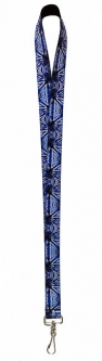 Purple & Blue Tie Dye Lanyard