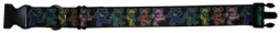 Grateful Dead Dancing Bears 1.5" Wide Clip Collar Large 20-31"