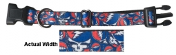 Grateful Dead SYF Stacked RWB 1" Clip Collar Medium 11-16.5"