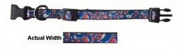Grateful Dead SYF Stacked RWB .5" Clip Collar Small 7-8.5"