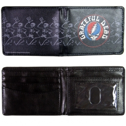 Grateful Dead Steal Your Face & Skeletons Bi-fold Wallet
