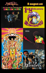 Jimi Hendrix Large Magnet Set