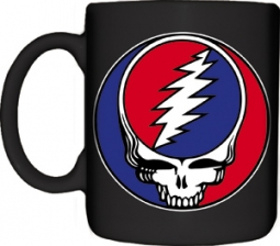 Grateful Dead Steal Your Face Black Mug
