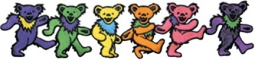 Grateful Dead Large Row Of Bears Patch