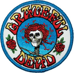 Grateful Dead Skull & Roses Logo Patch