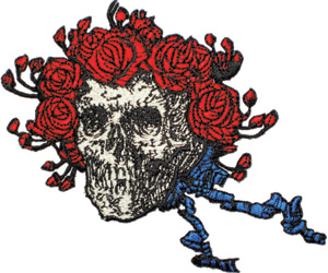 3"x3" Grateful Dead Roses patch 