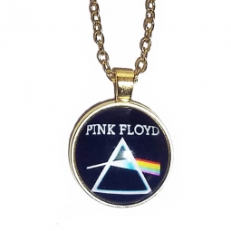 Pink Floyd Dark Side Gold Necklace