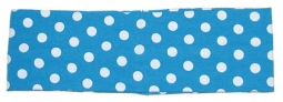 Turquoise Polka Dot Stretch Headband