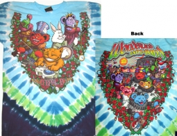 Grateful Dead Wonderland Jamband Tie Dye Shirt