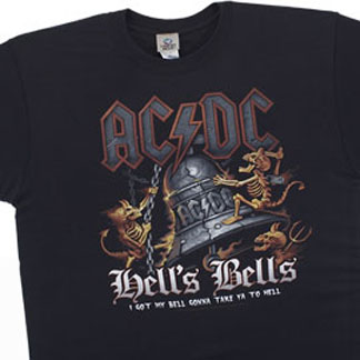Générique AC/DC Hells Bells T-Shirt Manches Courtes Allover