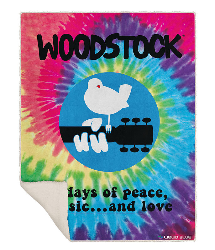Woodstock Spiral Fleece Blanket Woodstock Trading Company