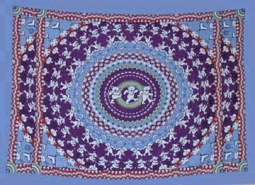 Grateful Dead Light Blue Dancing Bears Tapestry