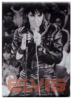 Elvis Presley Leather Magnet