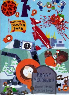 South Park Kenny's Death Tin Sign