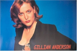 Gillian Anderson Blue Poster