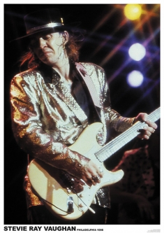 Stevie Ray Vaughan Philadelphia 1986 Poster