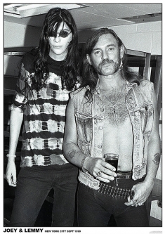 Joey Ramone & Lemmy New York 1999 Poster