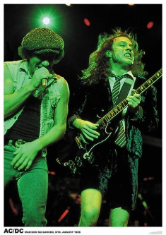 AC/DC Madison Square Garden 1988 Poster